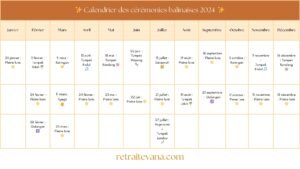 calendrier célébration bali 2024